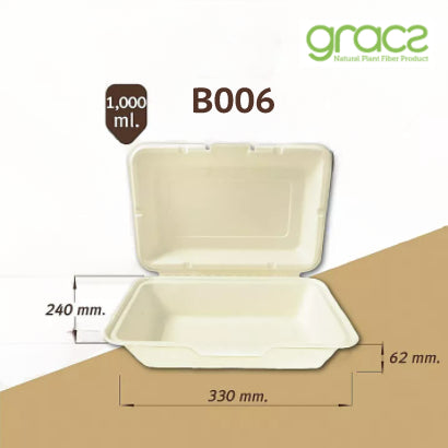 TAKEAWAY MENÜBOX UNGETEILT 1000 ml.