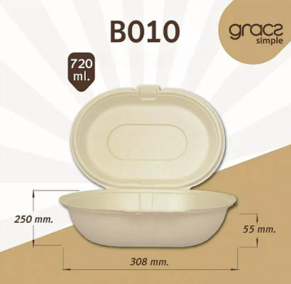 OVALE MENÜBOX 720 ml.