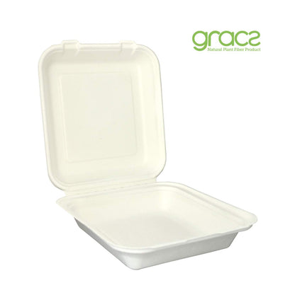 MENÜ KLAPPBOX 1000 ml. quadratisch - Double Schloss