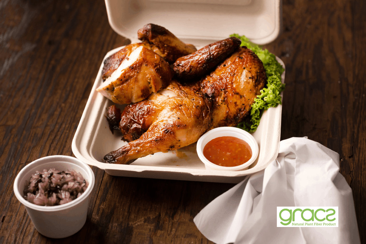 MENÜ KLAPPBOX 1000 ml. quadratisch - Single Schloss, hoher Rand