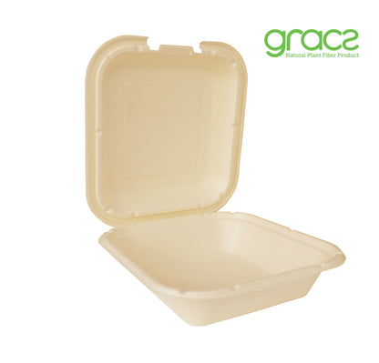 MENÜ KLAPPBOX 1000 ml. quadratisch - Single Schloss, hoher Rand