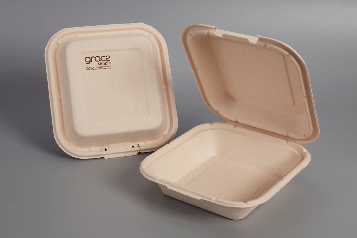 MENÜ KLAPPBOX 1000 ml. quadratisch - Single Schloss, hoher Rand