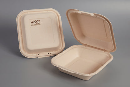 MENÜ KLAPPBOX 1000 ml. quadratisch - Single Schloss, hoher Rand