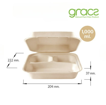 3-GETEILTE MENÜBOX 750 ML.