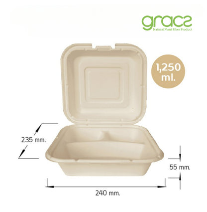 3-GETEILTE MENÜBOX 1250 ML.